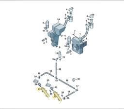 5K0955978A Volkswagen Headlight Washer Cylinder