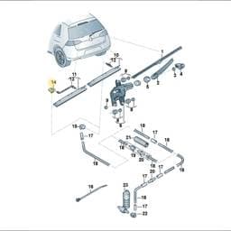5G6955793 Volkswagen Wiper System Fitting