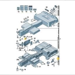 N10644404 Volkswagen Hex Socket Flathead Bolt