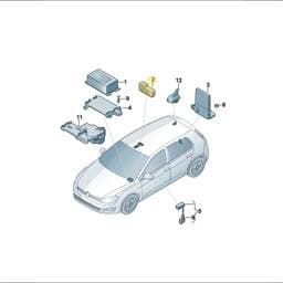 5GM035624EBW Volkswagen Control Unit (Shetland/Traffic Red/Dark Red)
