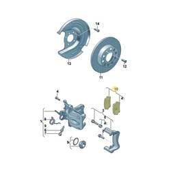 8U0698451F Volkswagen Brake Pads