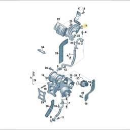 N0221482 Volkswagen Hexagon Nut