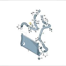 N90905903 Volkswagen Hex Socket Head Collared Bolt