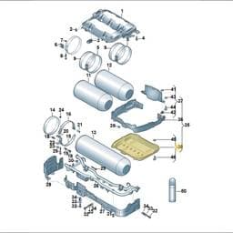 5WA825197D Volkswagen Underbody Trim