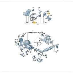N02300215 Volkswagen Self-Locking Hexagon Nut