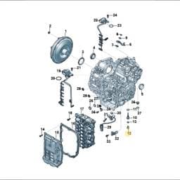 WHT008996 Volkswagen Hexagon Bolt