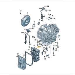 WHT009000 Volkswagen Hexagon Flange Screw