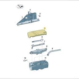5H0012115E Volkswagen Tool Box Cover