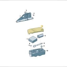 5H0012115F Volkswagen Tool Box Cover