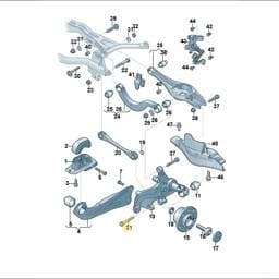 WHT009289A Volkswagen Bihex Collar Bolt
