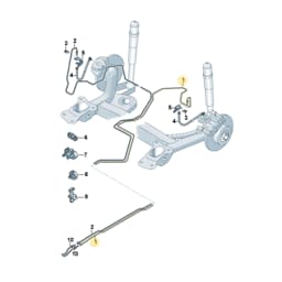 5Q0614741AL Volkswagen Brake Line