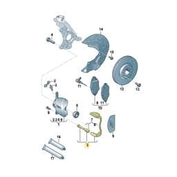 8V0615125B Volkswagen Brake Caliper Bracket