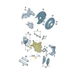 8V0615423E Volkswagen Brake Caliper Housing