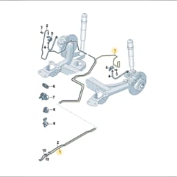 5WA614741 Audi Brake Hose Fitting