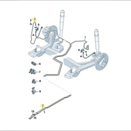 5WA614742 Audi Brake Hose Fitting