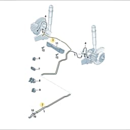 5WA614742D Audi Brake Hose Fitting
