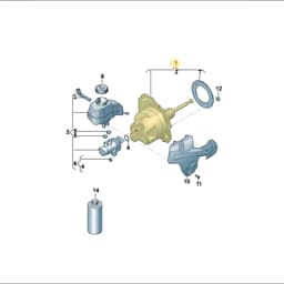 5WC614105AT Audi Electromagnetic Brake Servo Unit