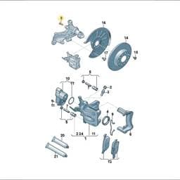 N91194501 Volkswagen Brake Splash Shield Bolt