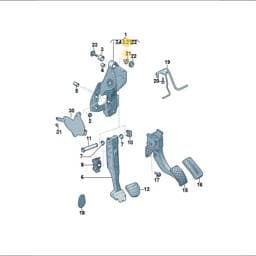 N91206501 Volkswagen Panel Nut