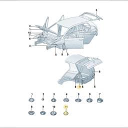 WHT010040 Volkswagen Sticky Pad