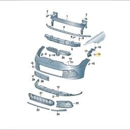 WHT003207 Volkswagen Plastic Collar Nut