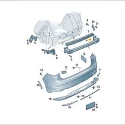 WHT005560 Volkswagen Panel Nut
