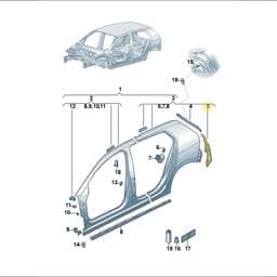 N91233601 Volkswagen Rivetted Cap Nut
