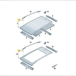 WHT003869A Volkswagen Riveted Cap Nut