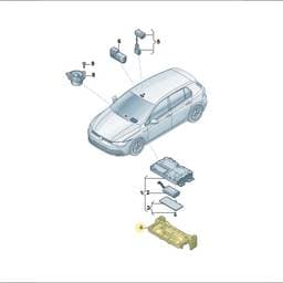 5H0971845 Volkswagen Control Unit Bracket