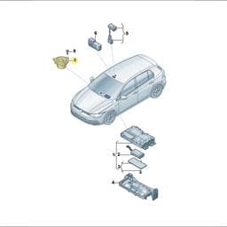 5H0035415A Volkswagen Mid Tone Speaker