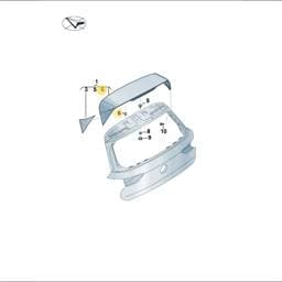 WHT003736A Volkswagen Body Clip