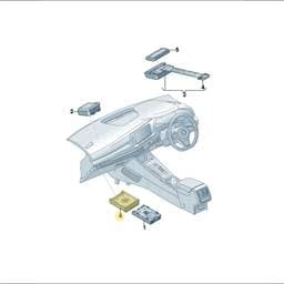 5TA919695C Volkswagen Chip-Card Reader Bracket