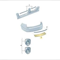 5H0061195A Volkswagen Load Sill Protector (Black)