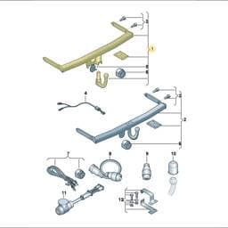 5H0092160B Volkswagen Socket Head Bolt