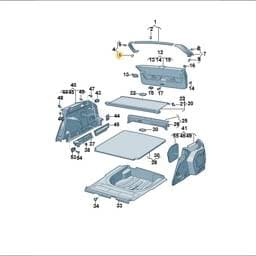 8V0867947 Volkswagen Luggage Compartment Clip