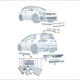 5H0071644B041 Volkswagen Heat Protection Sleeve