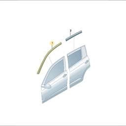 5H0072193 Volkswagen Door Wind Deflector Bolt
