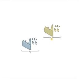 5H0075101A Volkswagen Mudguard Set