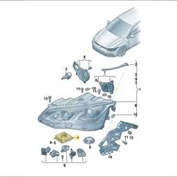 992941571AE Volkswagen Headlight Power Module