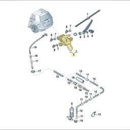 5H0955711C Volkswagen Wiper Motor