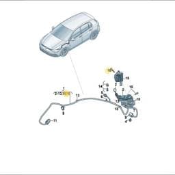 WHT009644 Volkswagen Hexagon Socket Flathead Bolt