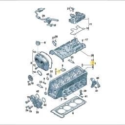 WHT009271 Volkswagen Flat Head Bolt
