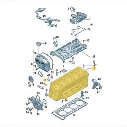 WHT009402A Volkswagen Threaded Pin