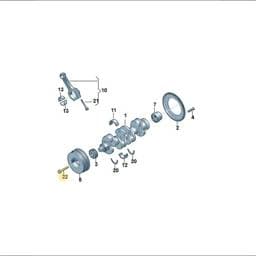 WHT009475 Volkswagen Hexagon Bolt