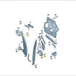 WHT008944 Volkswagen Cylinder Screw