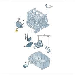 WHT009277 Volkswagen Hexagon Flange Screw