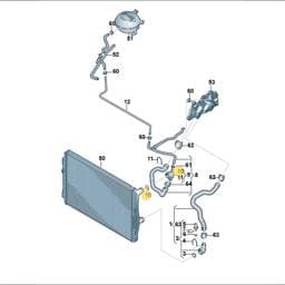 WHT009138 Volkswagen O-Ring (Coolant Hose)