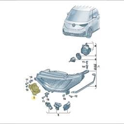 992941571AG Volkswagen Headlight Power Module