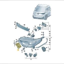 992941572AE Volkswagen Headlight Power Module