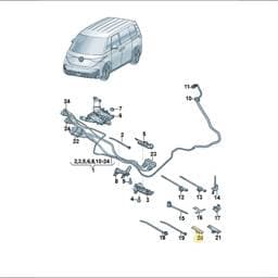WHT009997 Volkswagen Cable Holder